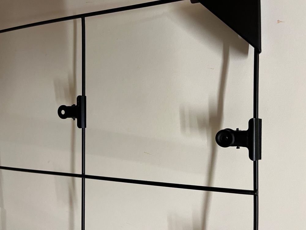Deko Wandgitter Schwarz 2 Stück Foto Metall Wandgitter Panel DIY Draht Foto Hängende Wandgitter Aus Metall