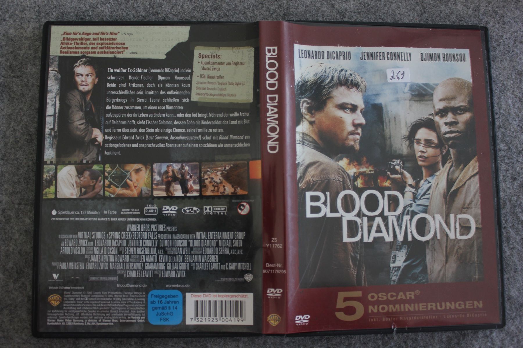 Tutti i DVDs: Blood Diamond - Leonardo DiCaprio(269) – Usato da Geroldswil venduto da Schlumpfine1973
