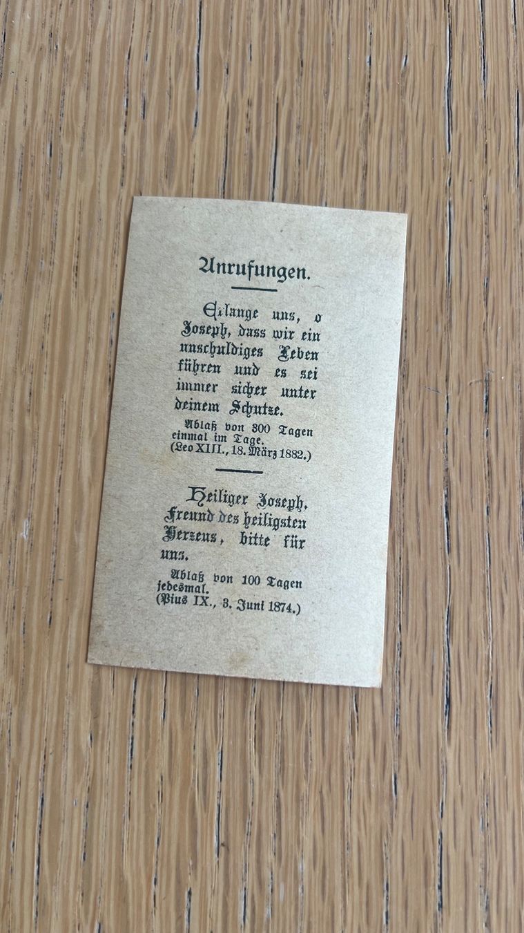 Foto & Immagini: Alte Andachtskarte, Heiligenbild, religiös, antik, selten – Usato da Schübelbach venduto da Dolly990_2 1