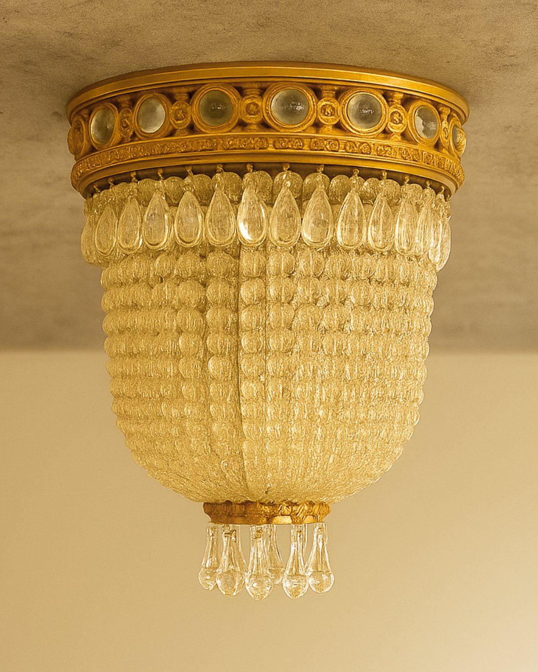 Lampadari & plafoniere: LUSTRE PANIER EN CRISTAL – Usato da Moutier venduto da Vintage-signature