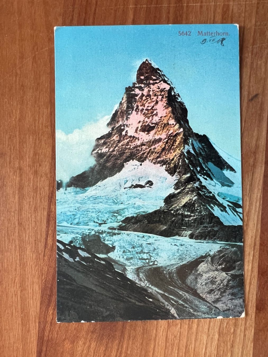 Cartoline postali: AK  1908 Matterhorn (G1599) – Usato da Hinwil venduto da Sidi4