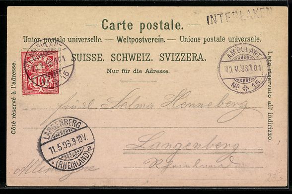 Cartes postales: Litho Heimwehfluh, Restaurant und Aussic – D'occasion à Berlin par bartko-reher 1