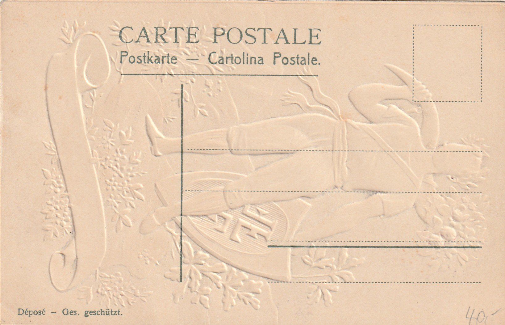 Cartoline postali: Bern Eidg. Turnfest 1906 Prägekarte – Usato da Rorschacherberg venduto da fratovi2 1