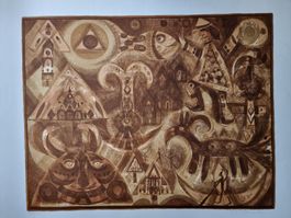 HANS RUDOLF STRUPLER LITHOGRAPHIE SIGNIERT NUMMERIERT