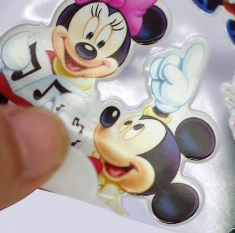 Sticker: 10 autocollants 3D Mickey Minnie – Nuovo e nell'imballaggio originale da Gurmels venduto da Swisspod 1