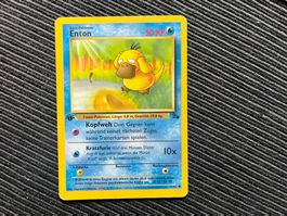 Pokemon Enton 1.Edition Fossil Deutsch