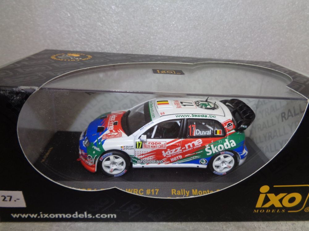 1/43 ALTAYA SKODA fabia WRC rallye monte carlo 2007 KOPECKY EUR 11,90