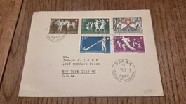 1951 FDC Pro Patria BERNA 20 Rp. defekt