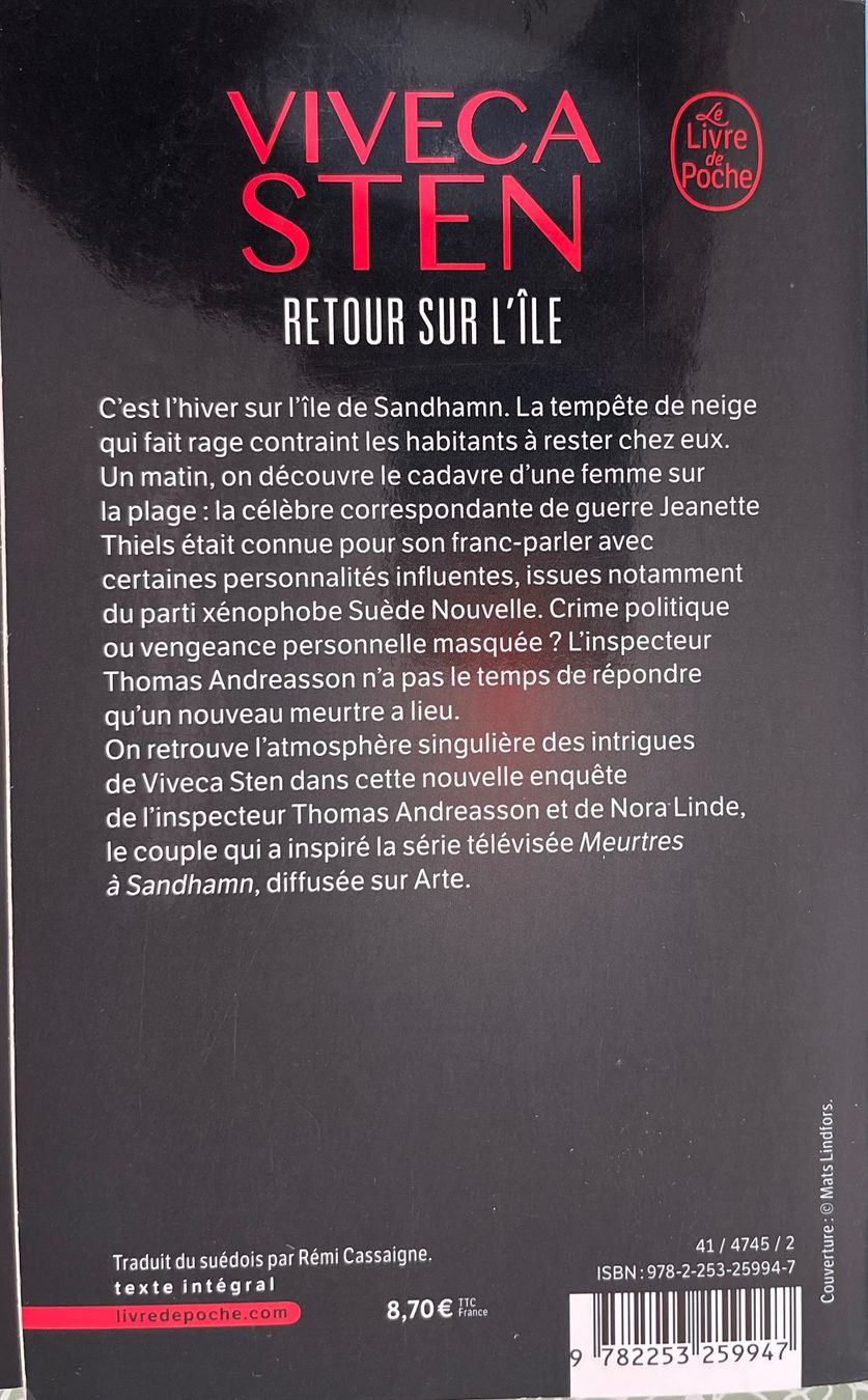 Libri: Lot de 4 romans de Viveca Sten – Usato da Le Crêt-p-Semsales venduto da staglione69 3