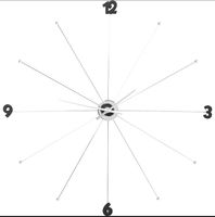 Wanduhr Kare,umbrella