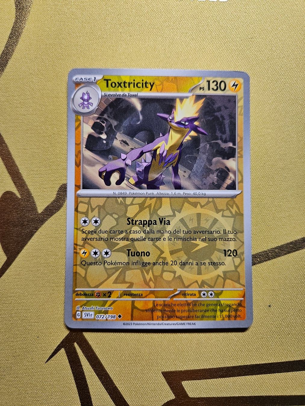 Pokémon Carte collezionabili: Scarlet & Violet - Toxtricity – Usato da Bellinzona venduto da Pokemarco