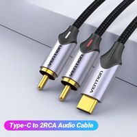 USB-C auf Dual-Cinch (RCA) Audiokabel – HiFi Sound | 2 m |