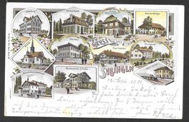 Subingen farbige Lithografie 11 Bilder