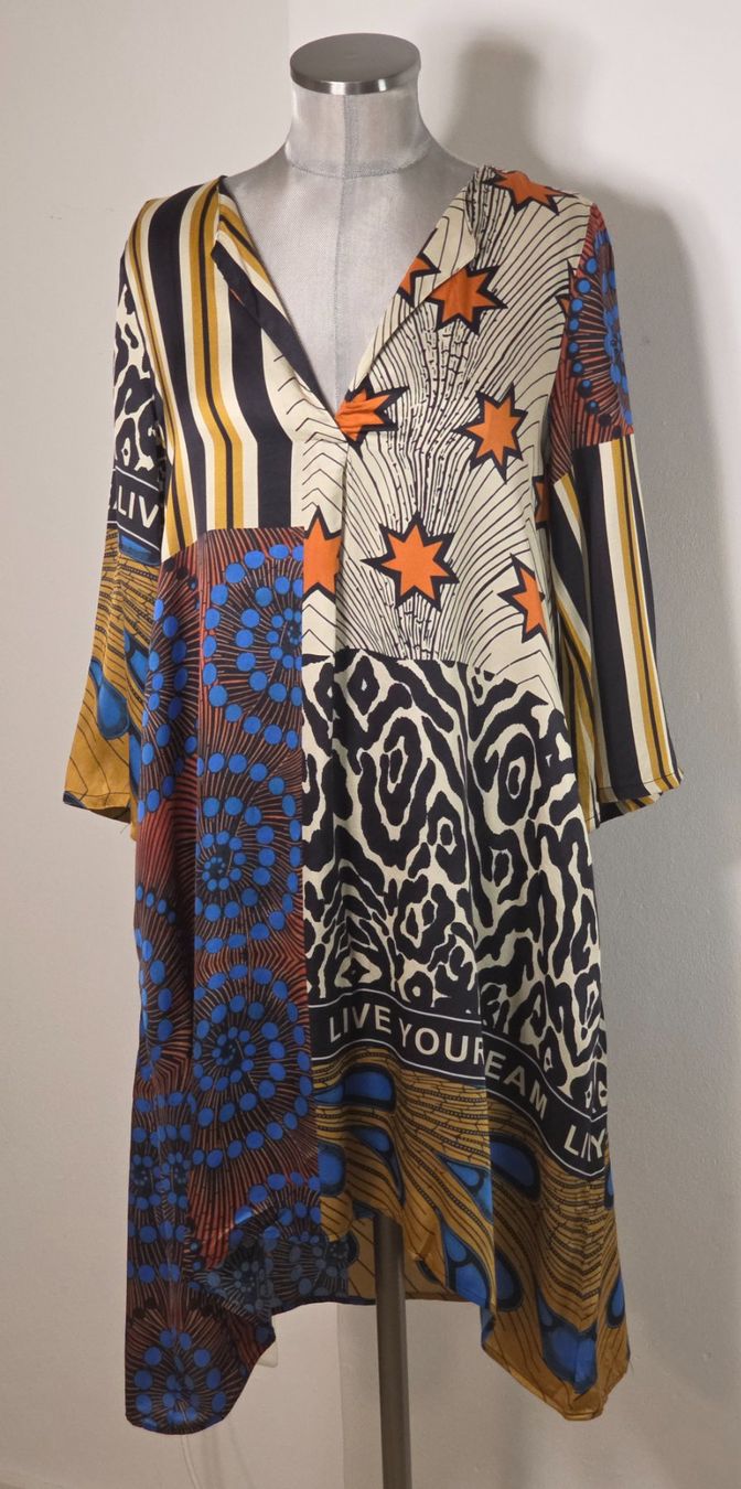 Grace Vestiti: SM 36/38 GRACE Boho Statement Tunika Kleid LIVE YOUR DREAM – Nuovo (secondo la descrizione) da Dürnten venduto da Bachtelsurfer