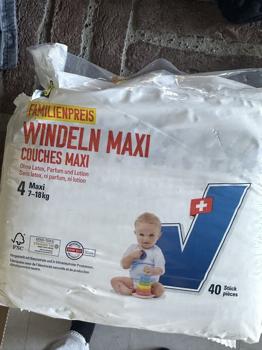 Secchi per pannolini & Pannolini: 1 Pack Windeln Volg Grösse 4 – Nuovo e nell'imballaggio originale da Tägerig venduto da Unbekannt5522