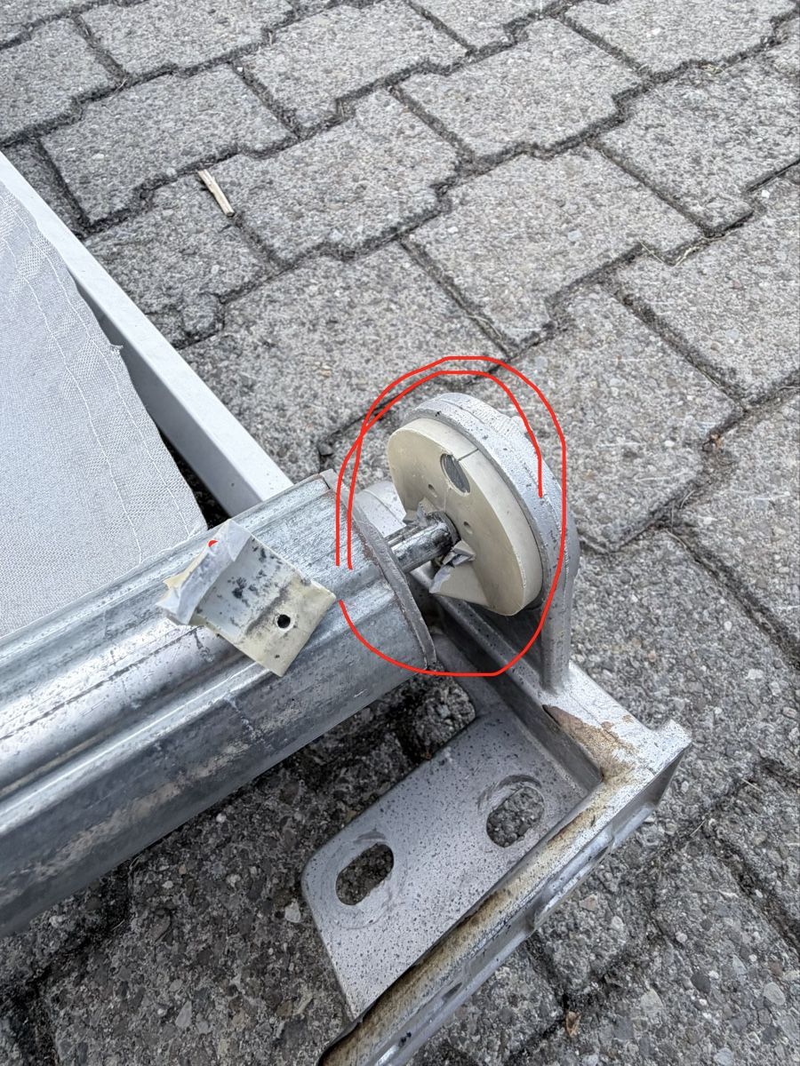 Tende da sole: Markise grau 395cm breit 260cm hoch – Difettoso da Melchnau venduto da tkoenig93 6