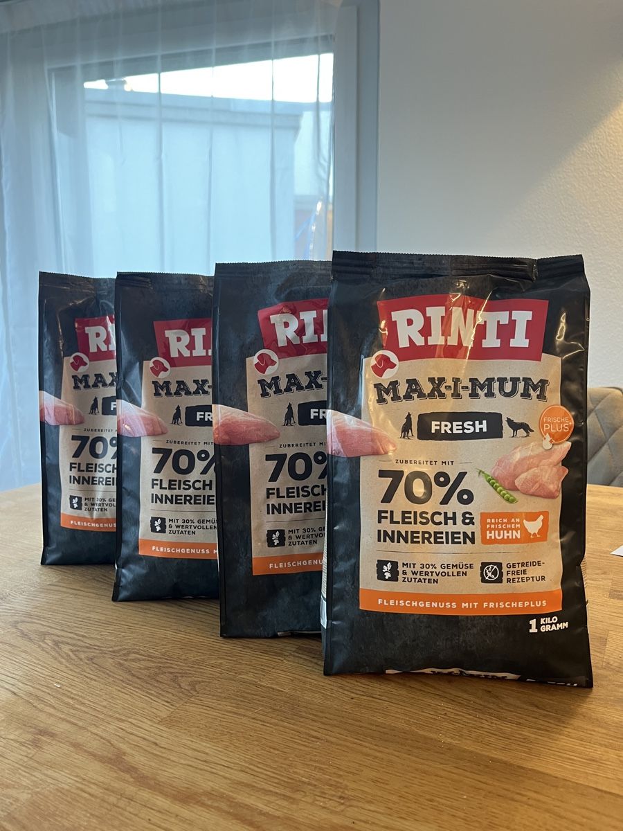 Mangimi: Rinti Hunde Trockenfutter 4kg – Nuovo e nell'imballaggio originale da Schaffhausen venduto da isa_75rk