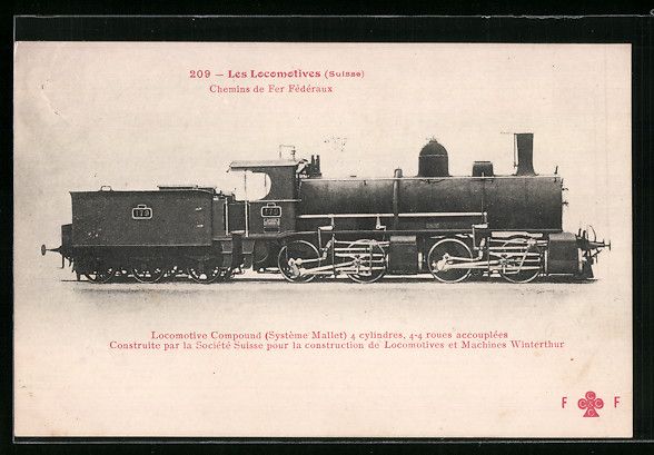 Cartoline postali: Chemin de Fer Fédèraux, schweizer Eise – Usato da Berlin venduto da bartko-reher