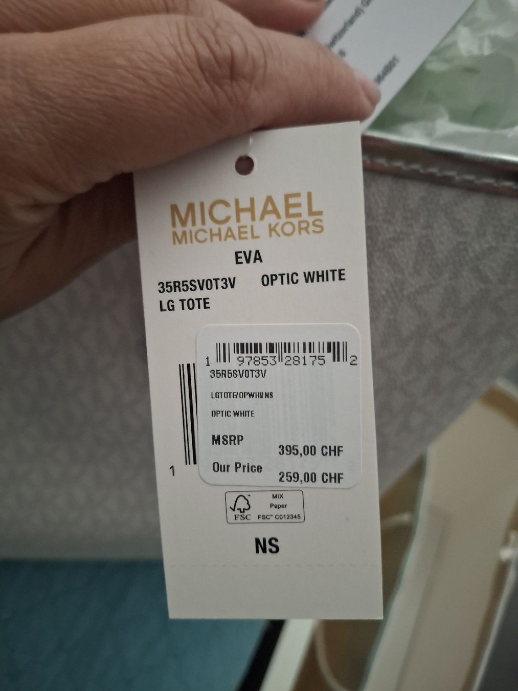 Michael Kors Borse da donna: Michel Kors Eva Optic White NEU!!! – Nuovo e nell'imballaggio originale da Genestrerio venduto da TheMad 1