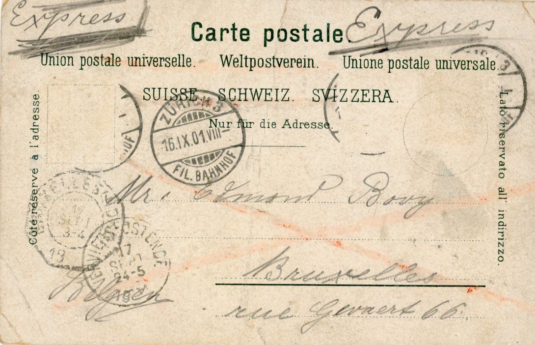 Cartoline postali: Wädenswil  ZH          um 1901 – Usato da Brig venduto da Valcards54 1