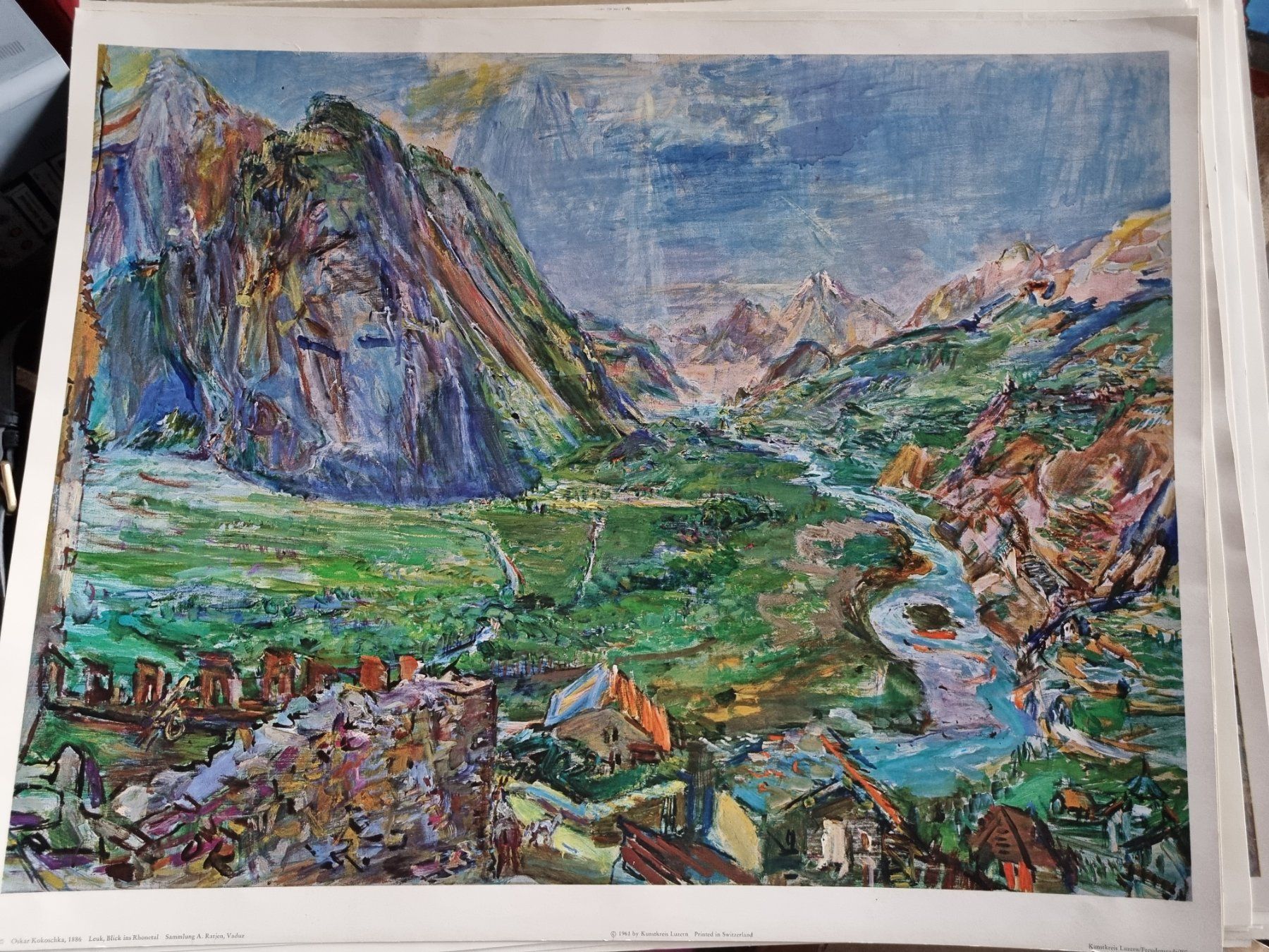 Poster & Bilder: Original Kunstdruck von Oskar  Kokoschka – Gebraucht aus Riedholz von mic_sv5c