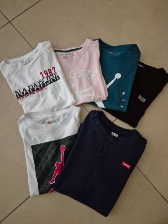 4 T-shirt manches courtes + 2 manches longues