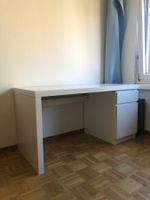 MALM Schreibtisch, weiß, 140x65 cm