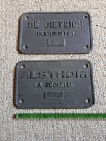 Plaque de construction TGV