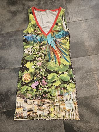 MARC CAIN Kleid Grösse N4 bunt bedruckt guter Zustand