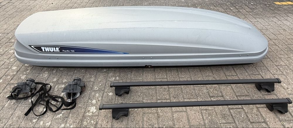 Dachbox THULE Pacific 700 inkl. Dachträger längenverstellbar (Gebraucht ...