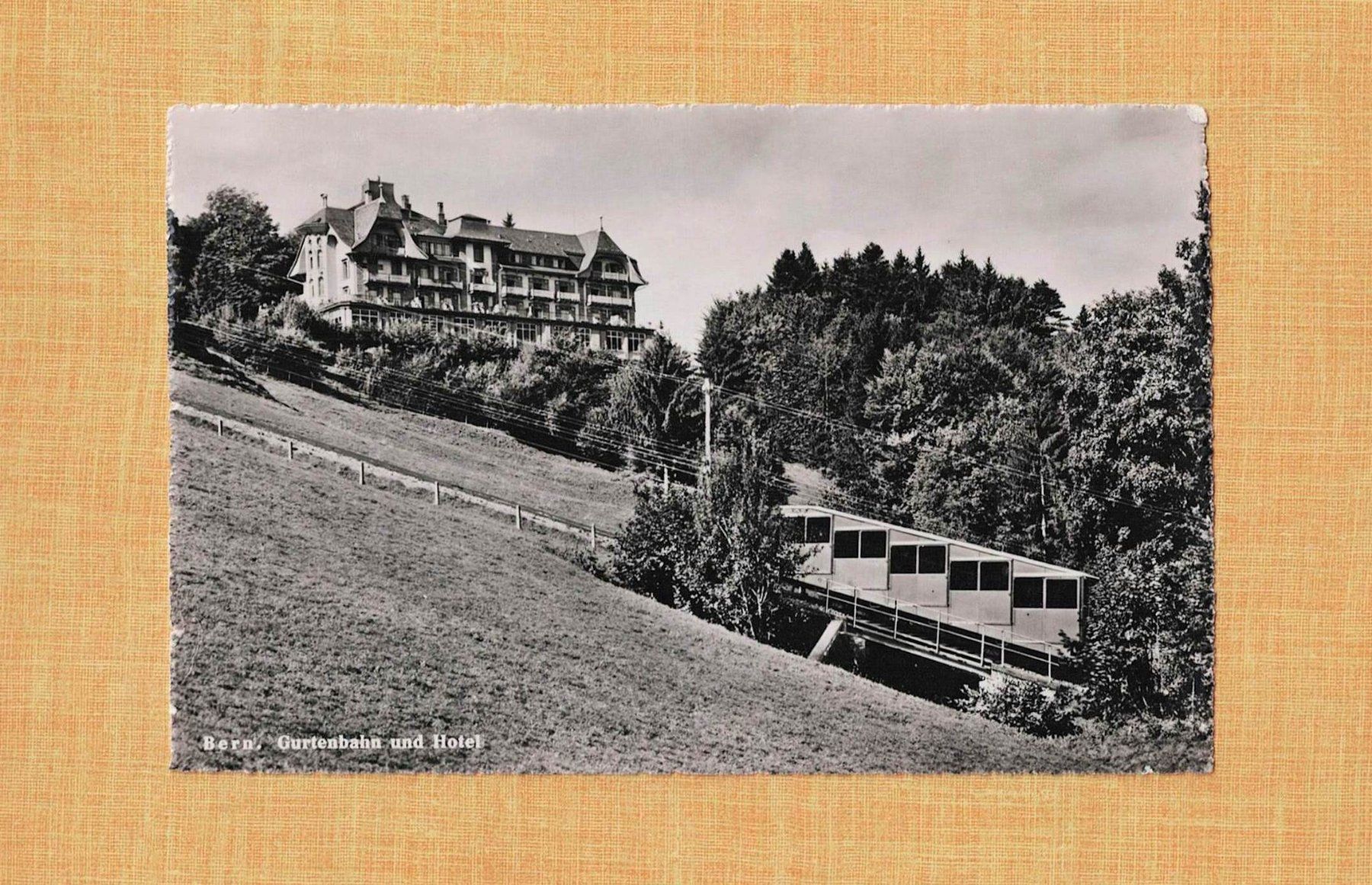 Cartoline postali: Historische AK Gurtenbahn mit Hotel – Usato da Hätzingen venduto da memory-lane