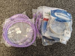 13x 2 Meter und 3x 3Meter LAN Kabel RJ45