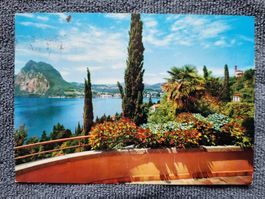 Lugano 1980 Ansichtskarte Postkarte gelaufen mit Marke