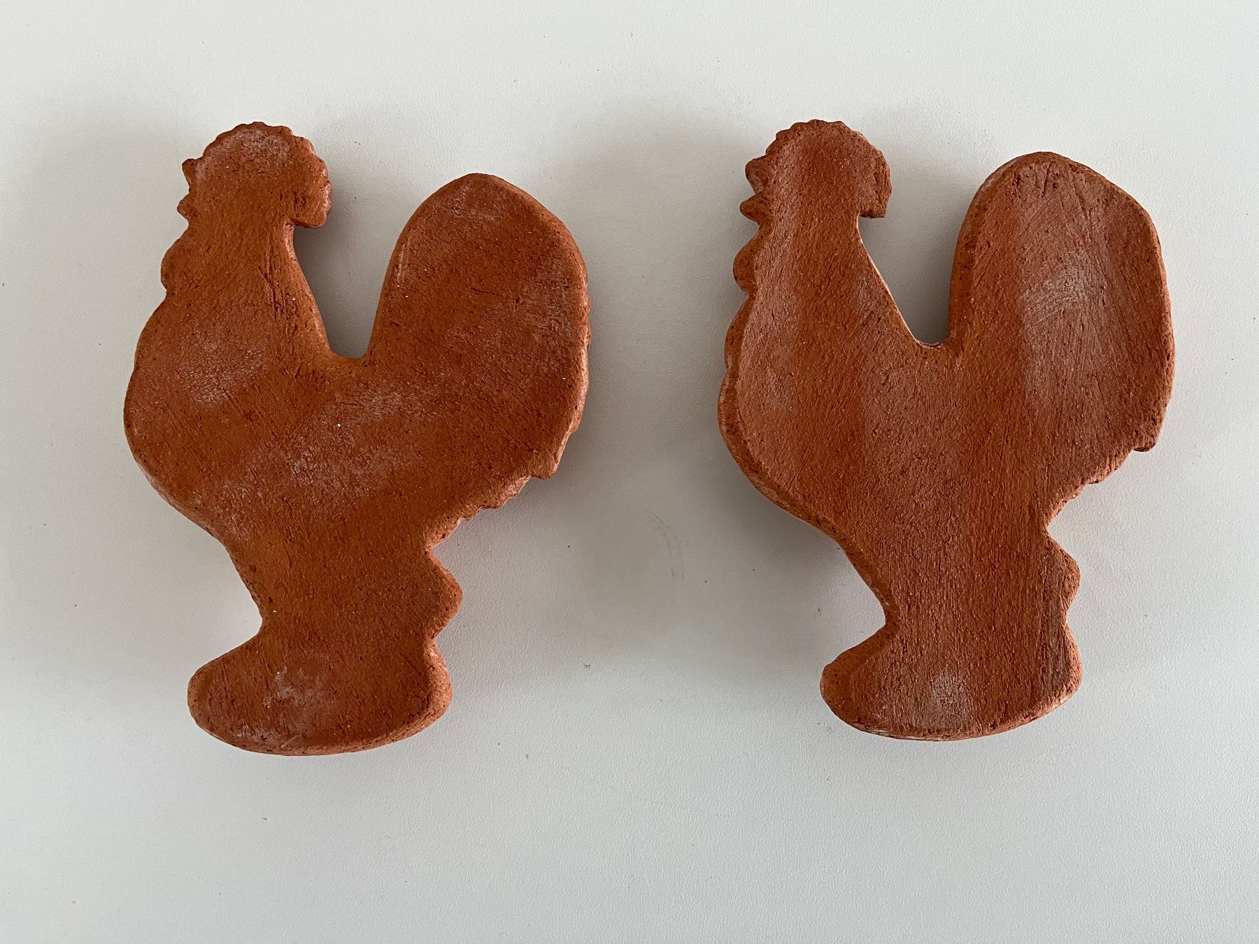 Tutte le decorazioni: 2 Stk. Terracotta Hühner – Usato da Wetzikon ZH venduto da seli03 2