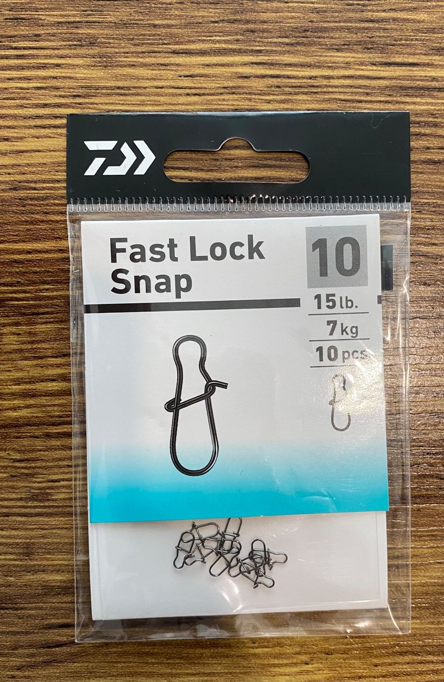 Daiwa Esche: DAIWA Fast Lock Snap 10 - 10 Stk./7 kg – Nuovo e nell'imballaggio originale da Widnau venduto da Fishingtackle_Oggy