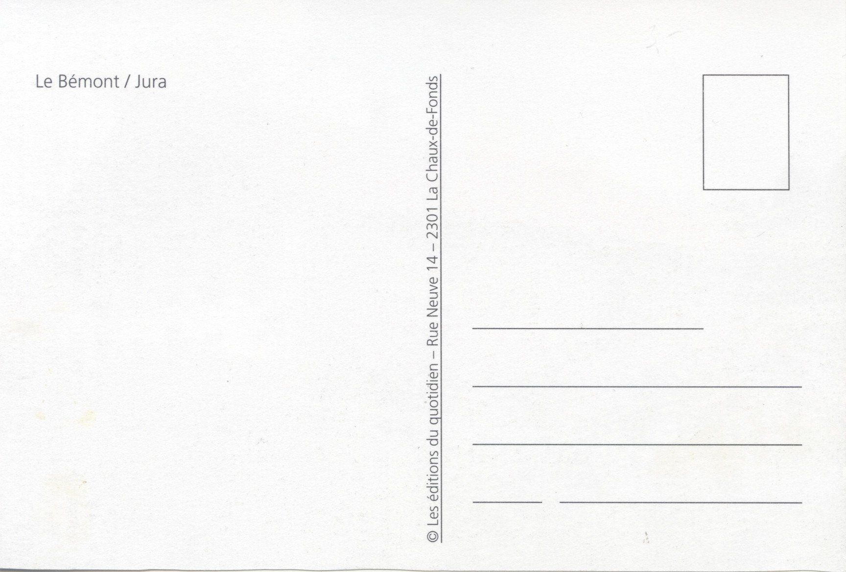 Cartoline postali: Le Bémont / Jura – Nuovo (secondo la descrizione) da Biel/Bienne venduto da 07helios032 1