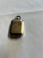 Kleiner silberfarbener Siegelstempel mit Etui gebraucht