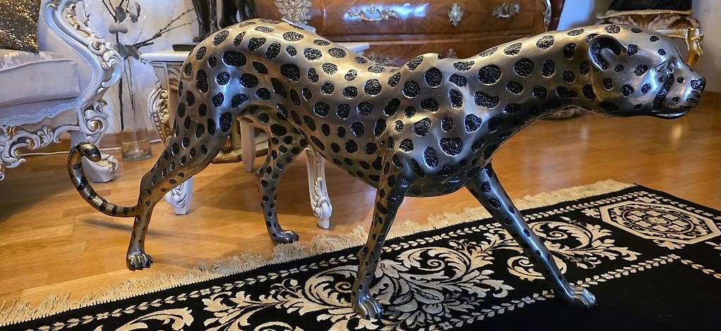 Sculture & Statue: Lebensgrosser Gepard aus versilberter Bronze – Usato da Kaufdorf venduto da Nati-Nati 4