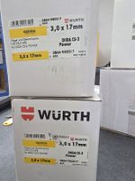 WURTH Nägel und Gaskartusche 3,0 x 17mm 800 Stk