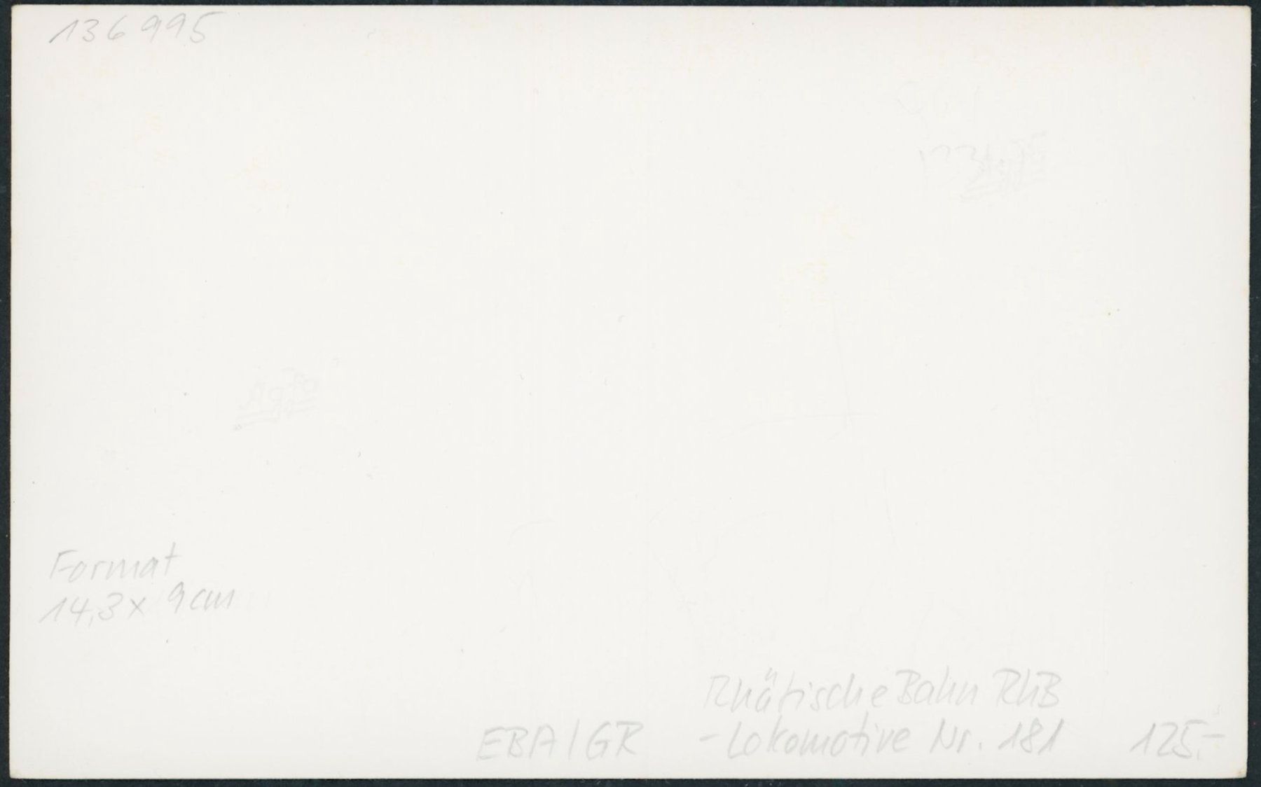 Cartoline postali: GR Rhätische Bahn RhB - Lokomotive - 181 – Nuovo (secondo la descrizione) da Schindellegi venduto da leecollect 1