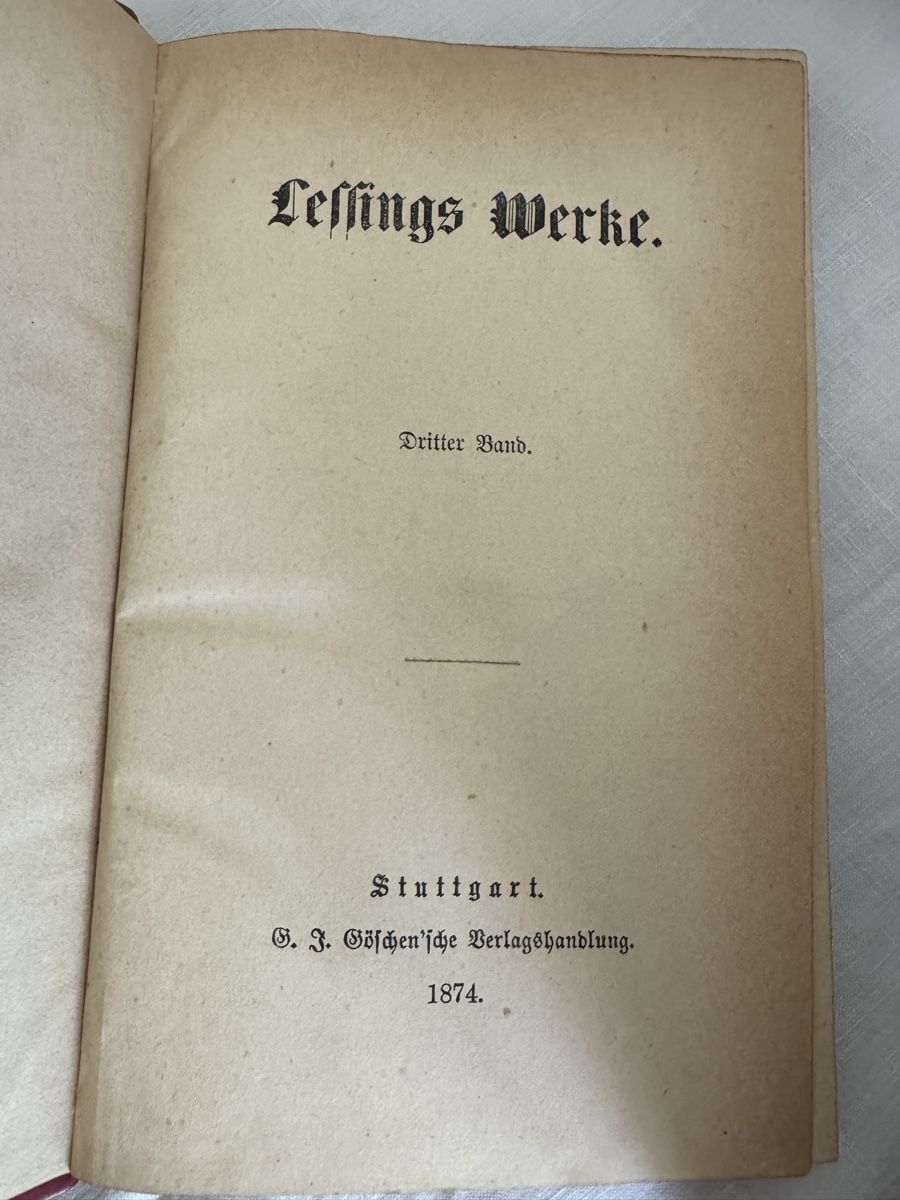 Libri: Ledergebundene Bücher, Lessings Werke – Usato da Langnau am Albis venduto da pla_2vk5 5