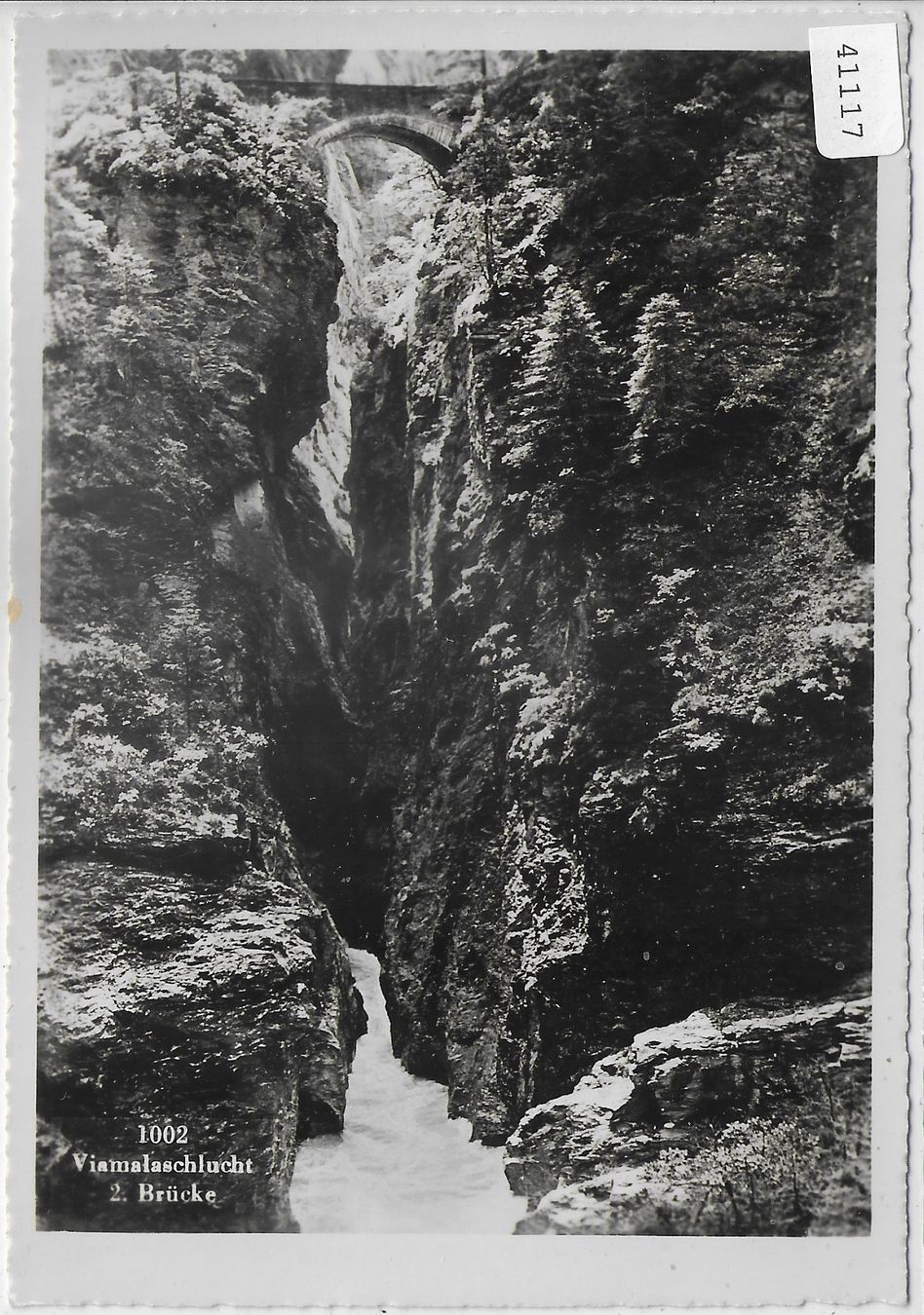 Cartoline postali: Viamalaschlucht 2. Brücke – Usato da Ettingen venduto da Kartenplanet