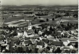 mit dem Flugzeug über Merenschwand