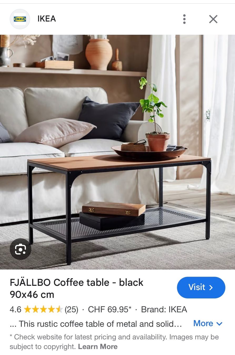 Ikea Tavoli: FJALLBO coffe table from IKEA – Usato da Zürich venduto da Mrona