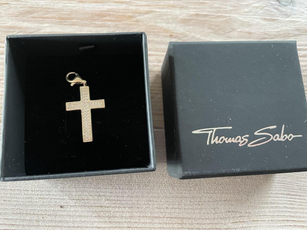 Thomas Sabo Anhänger: Thomas Sabo Charm Kreuz Anhänger Charm – Neu (gemäss Beschreibung) aus Baar von sabisun66