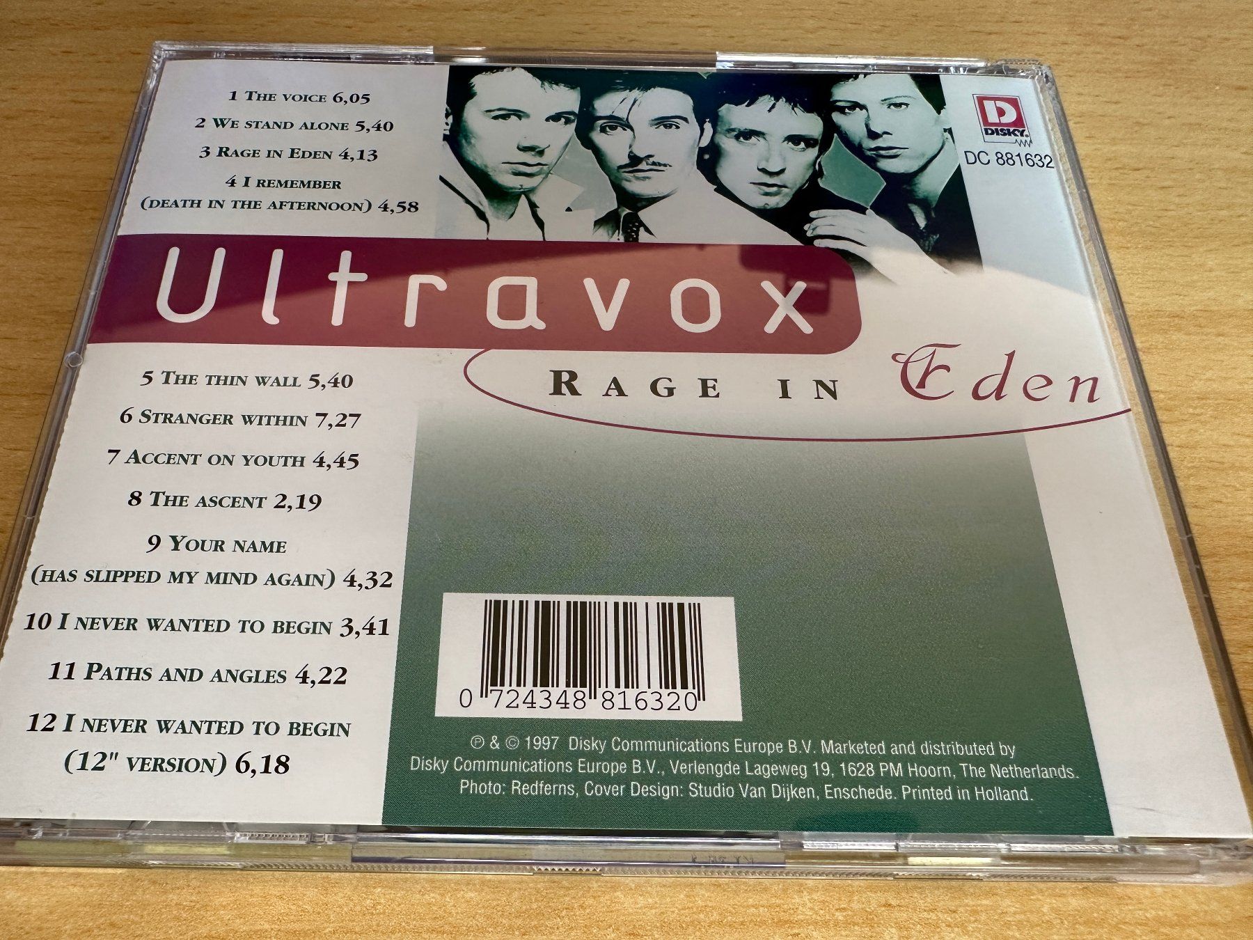 CD: Ultravox – Rage In Eden – Usato da Rikon im Tösstal venduto da Alpenmutz 1