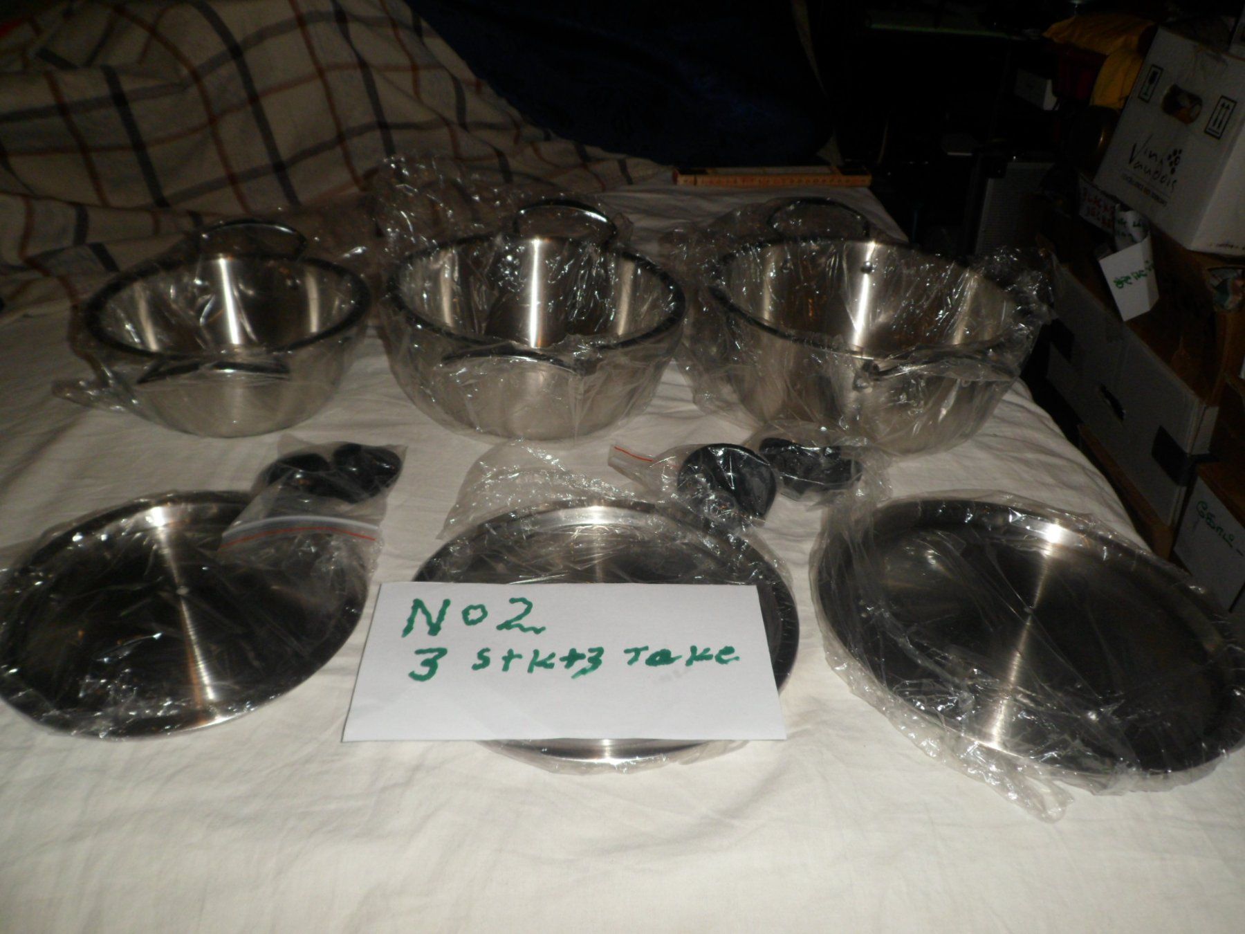 Padelle: P fanne mit  deckel3stk+3deckel neu – Nuovo e nell'imballaggio originale da Zuchwil venduto da t.rachel 4