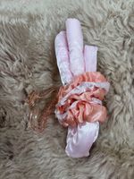 Haarroller 3er Set Rosé-Töne  mit Haarklammer