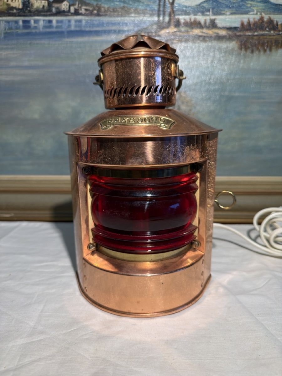 Lampade: Vintage Schiffslampe Backbord Lampe – Usato da dietikon venduto da fernando011