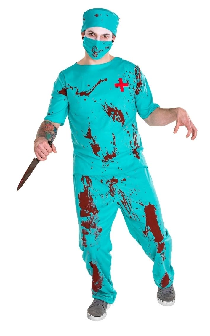 Costumi: Zombie Doktor Kostüm – Nuovo e nell'imballaggio originale da Rotkreuz venduto da Fasnachtsparadies